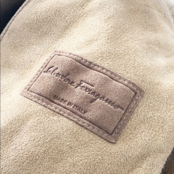 Salvatore Ferragamo Suede Shearling Coat - Picture 4 of 8